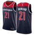 Men's Nike Washington Wizards #21 Dwight Howard Swingman Navy Blue NBA Jersey Statement Edition