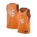 Men's Phoenix Suns #46 Aron Baynes Authentic Orange Finished Basketball Stitched Jersey - Statement Edition