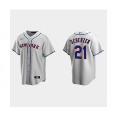 Men's New York Mets #21 Max Scherzer Gray Cool Base Stitched Baseball Jersey