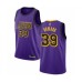 Men's Los Angeles Lakers #39 Dwight Howard Authentic Purple Basketball Stitched Jersey - City Edition