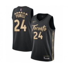 Men's Toronto Raptors #24 Norman Powell Swingman Black Basketball Stitched Jersey - 2019 20 City Edition