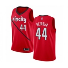 Men's Portland Trail Blazers #44 Mario Hezonja Red Swingman Jersey - Earned Edition