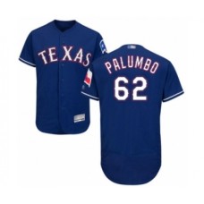 Men's Texas Rangers #62 Joe Palumbo Royal Blue Alternate Flex Base Authentic Collection Baseball Player Stitched Jersey