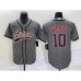 Men's Houston Astros #10 Yuli Gurriel Grey Gridiron Cool Base Stitched Baseball Jersey1