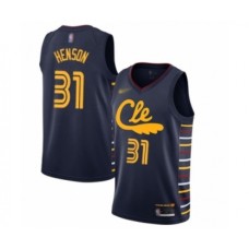 Men's Cleveland Cavaliers #31 John Henson Swingman Navy Basketball Stitched Jersey - 2019 20 City Edition