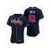 Men's Atlanta Braves #51 Will Smith Nike Navy Authentic 2020 Alternate Stitched Jersey