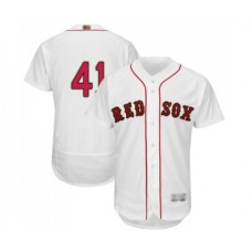 Men's Boston Red Sox #41 Chris Sale White 2019 Gold Program Flex Base Authentic Collection Baseball Jersey