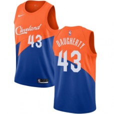 Men's Nike Cleveland Cavaliers #43 Brad Daugherty Swingman Blue NBA Jersey - City Edition