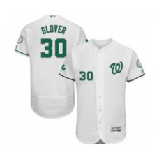 Men's Washington Nationals #30 Koda Glover White Celtic Flexbase Authentic Collection Baseball Player Stitched Jersey