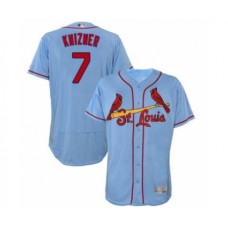 Men's St. Louis Cardinals #7 Andrew Knizner Light Blue Alternate Flex Base Authentic Collection Baseball Player Stitched Jersey