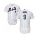 Men's New York Mets #9 Brandon Nimmo White Home Flex Base Authentic Collection Baseball Jersey