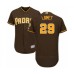 Men's San Diego Padres #29 Dinelson Lamet Brown Alternate Flex Base Authentic Collection Baseball Player Stitched Jersey