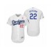 Men's Clayton Kershaw Los Angeles Dodgers #22 White 2019 Mothers Day Flex Base Home Stitched Jersey