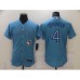 Men's Toronto Blue Jays #4 George Springer Light Blue Nike Royal Alternate Replica Player Stitched Jersey