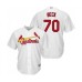 Men's St. Louis Cardinals #70 Chris Beck Replica White Home Cool Base Baseball Jersey