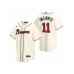 Men's Atlanta Braves #11 Ender Inciarte Nike Cream 2020 Replica Alternate Stitched Jersey