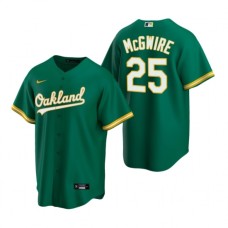 Men's Nike Oakland Athletics #25 Mark McGwire Green Alternate Stitched Baseball Jersey