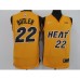 Men's Nike Miami Heat #22 Jimmy Butler Yellow Swingman Basketball Stitched Jersey