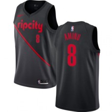 Men's Nike Portland Trail Blazers #8 Al-Farouq Aminu Swingman Black NBA Jersey - 2018 19 City Edition