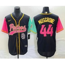 Men's San Diego Padres #44 Joe Musgrove Black NEW 2023 City Connect Cool Base Stitched Jersey