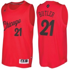 Men's Chicago Bulls #21 Jimmy Butler Red 2016-2017 Christmas Day NBA Swingman Jersey