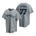 Men's Nike New York Yankees #77 Clint Frazier Gray Cooperstown Collection Road Stitched Baseball Jersey