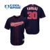 Men's Minnesota Twins #30 Kennys Vargas Replica Navy Blue Alternate Road Cool Base Baseball Jersey