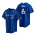 Men's Nike Toronto Blue Jays #6 Travis Shaw Royal Alternate Stitched Baseball Jersey