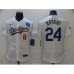 Men's Nike Los Angeles Dodgers #24 Kobe Bryant White Champions Authentic Stitched Jersey