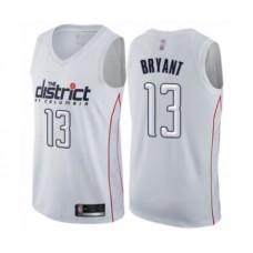 Men's Washington Wizards #13 Thomas Bryant Authentic White Basketball Stitched Jersey - City Edition