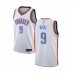 Men's Oklahoma City Thunder #9 Nerlens Noel Authentic White Basketball Stitched Jersey - Association Edition