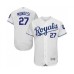 Men's Kansas City Royals #27 Raul Mondesi White Flexbase Authentic Collection Baseball Jersey