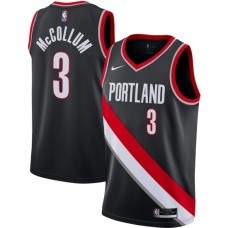 Men's Portland Trail Blazers #3 C.J. McCollum Nike Black 2020-21 Swingman Stitched Jersey