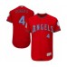 Men's Los Angeles Angels of Anaheim #4 Luis Rengifo Authentic Red 2016 Father's Day Fashion Flex Base Baseball Player Stitched Jersey