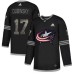 Men Adidas Columbus Blue Jackets #17 Brandon Dubinsky Black Authentic Classic Stitched NHL Jersey