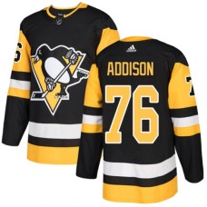 Men Adidas Pittsburgh Penguins #76 Calen Addison Premier Black Home NHL Jersey