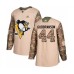 Men Pittsburgh Penguins #44 Erik Gudbranson Authentic Camo Veterans Day Practice Hockey Stitched Jersey