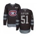 Men Montreal Canadiens #51 Gustav Olofsson Authentic Black 1917-2017 100th Anniversary Hockey Stitched Jersey