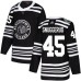 Men Adidas Chicago Blackhawks #45 Luc Snuggerud Authentic Black 2019 Winter Classic NHL Jersey