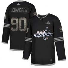 Men Adidas Washington Capitals #90 Marcus Johansson Black 1 Authentic Classic Stitched NHL Jersey