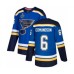 Men St. Louis Blues #6 Joel Edmundson Authentic Royal Blue Home 2019 Stanley Cup Final Bound Hockey Jersey