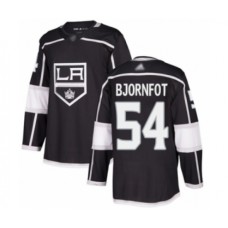 Men Los Angeles Kings #54 Tobias Bjornfot Authentic Black Home Hockey Stitched Jersey