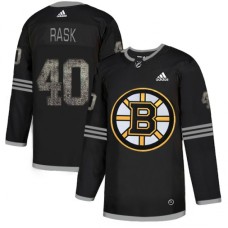 Men Adidas Boston Bruins #40 Tuukka Rask Black Authentic Classic Stitched NHL Jersey