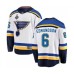 Men St. Louis Blues #6 Joel Edmundson Fanatics Branded White Away Breakaway 2019 Stanley Cup Final Bound Hockey Jersey