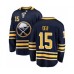 Men Buffalo Sabres #15 Jean-Sebastien Dea Fanatics Branded Navy Blue Home Breakaway Hockey Stitched Jersey