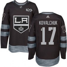 Men Adidas Los Angeles Kings #17 Ilya Kovalchuk Black 1917-2017 100th Anniversary Stitched NHL Jersey