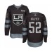 Men Los Angeles Kings #52 Arthur Kaliyev Authentic Black 1917-2017 100th Anniversary Hockey Stitched Jersey