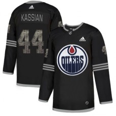 Men Adidas Edmonton Oilers #44 Zack Kassian Black Authentic Classic Stitched NHL Jersey