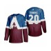 Men Colorado Avalanche #20 Conor Timmins Authentic Burgundy Blue 2020 Stadium Series Hockey Stitched Jersey