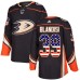 Men Adidas Anaheim Ducks #39 Joseph Blandisi Authentic Black USA Flag Fashion NHL Jersey